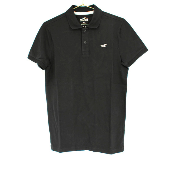 Hollister Icon Short Sleeve Polo Men’s Size XS in Black - Picture 1 of 5